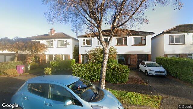 Street view of 12 Bayview Crescent, Killiney