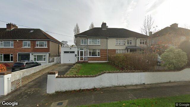 Street view of 13 Bellevue Road, Glenageary, Dublin