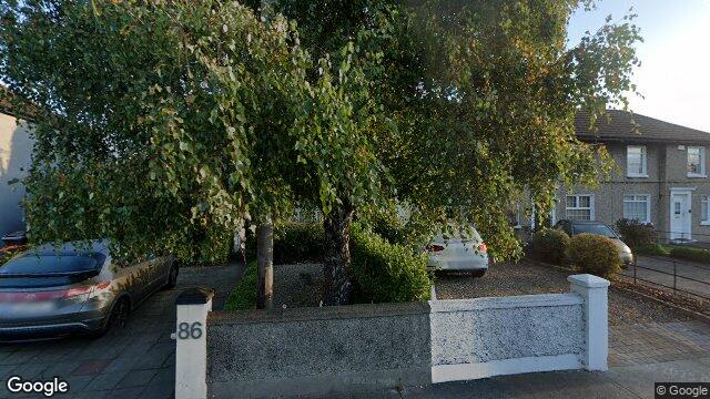 Street view of 88 Oliver Plunkett Road, Glenageary