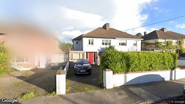 Street view of 136 Clonkeen Road, Blackrock