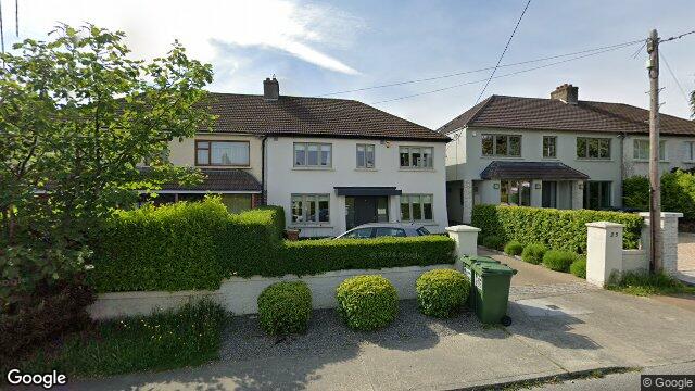 Street view of 23 Priory Drive, Dublin