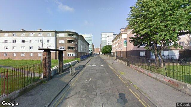 Street view of 19 Glouester Square, Railway Street, Dublin 1