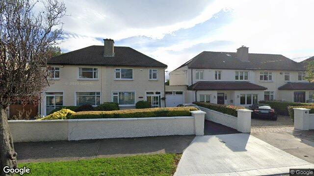 Street view of 21 Cedarmount Road, Mount Merrion, Dublin