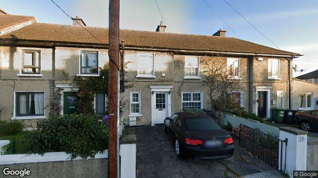Street view of 73 Oliver Plunkett Avenue, Dun Laoghaire, Dublin