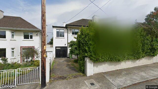 Street view of 56 North Avenue, Mount Merrion, Dublin