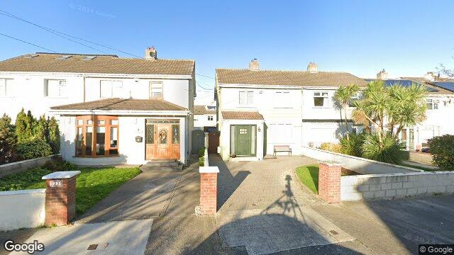 Street view of 25 Grange Park Rise, Raheny, Dublin 5