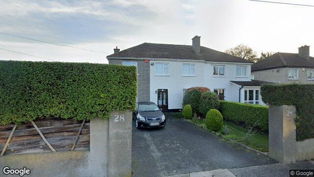 Street view of 28 Abbey Park, Monkstown, Co Dublin
