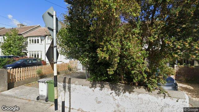 Street view of 39 Upper Eden Road, Glenageary, Dublin