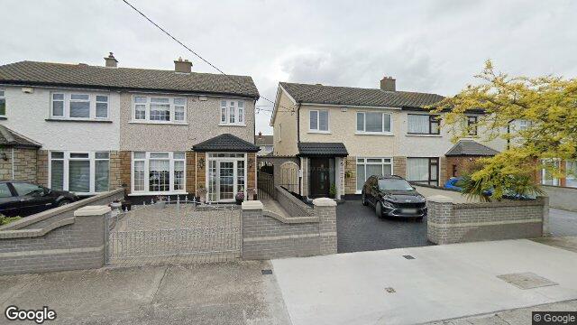 Street view of 17 Montrose Avenue, Beaumont, Dublin 5