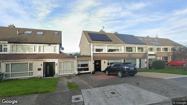 Street view of 58 Ballinclea Heights, Killiney, Dublin