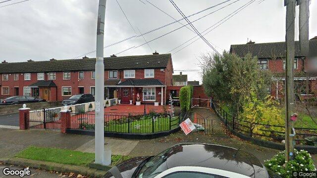 Street view of 38 Cromcastle Green, Kilmore West, Coolock Dublin 5