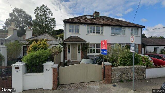 Street view of 90 Sorrento Road, Dalkey, Dublin