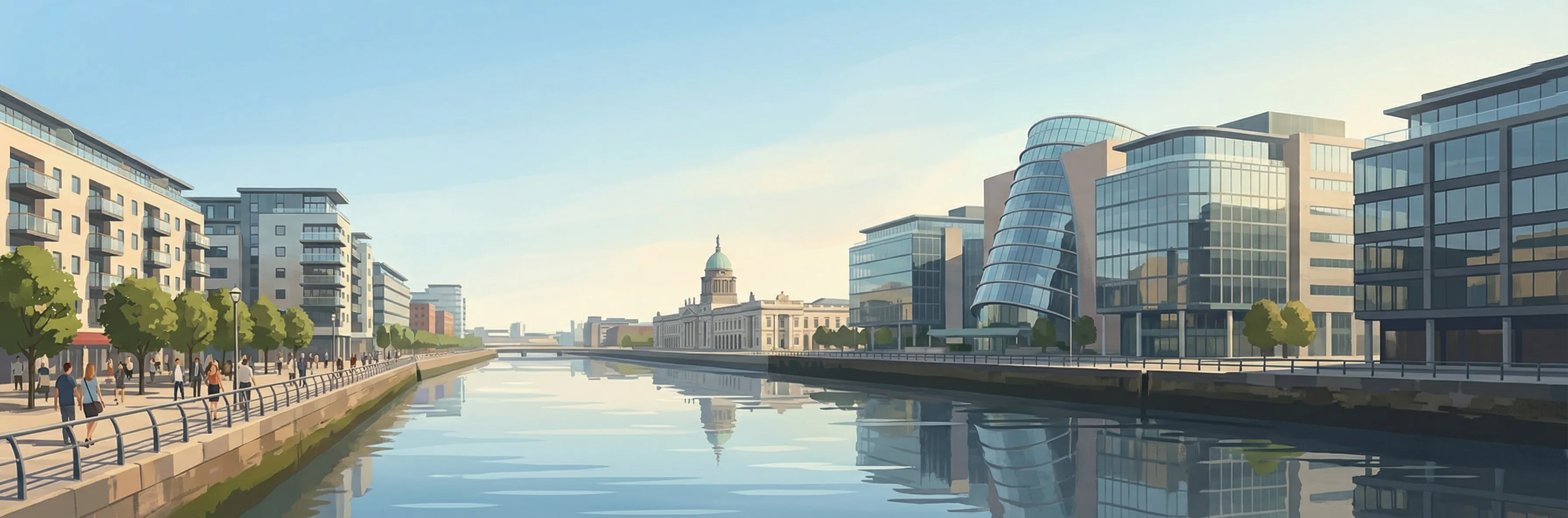 International Financial Services Centre streetscape