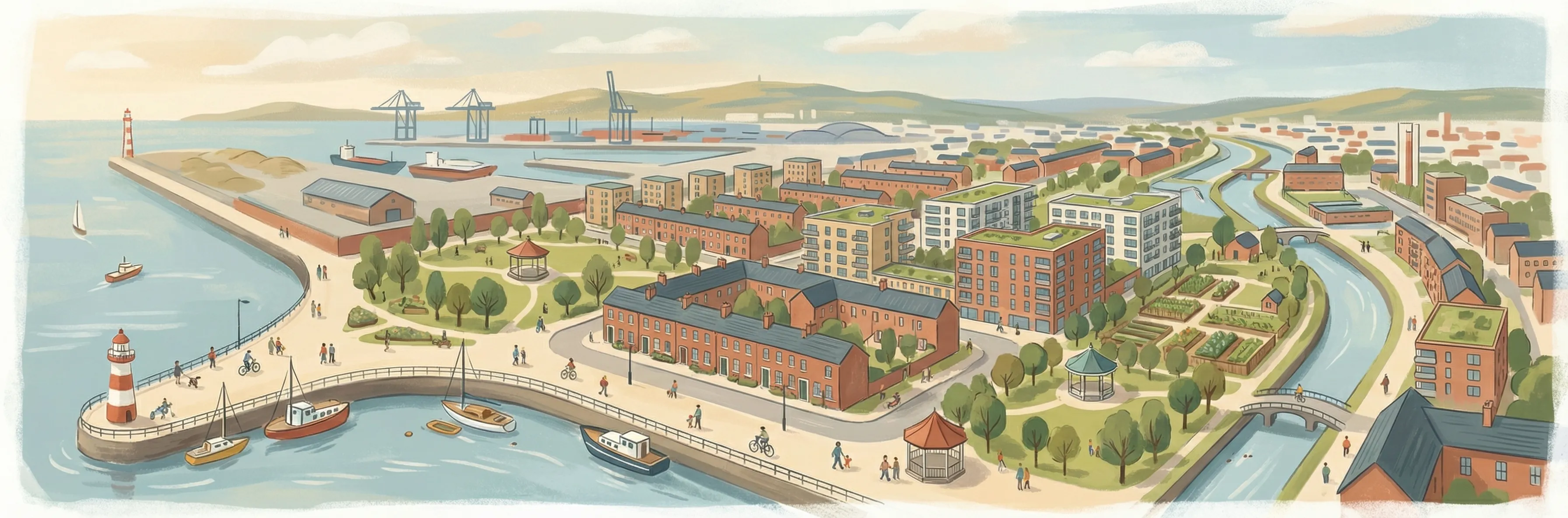 East Wall streetscape