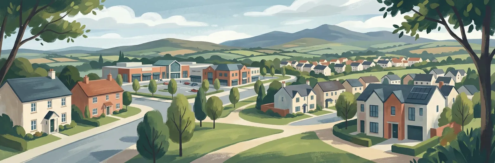 Carrickmines Great, Dún Laoghaire–Rathdown streetscape