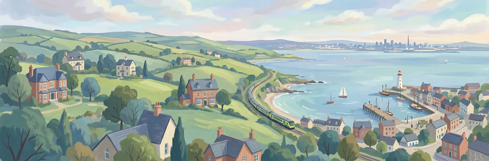 Kiltiernan Domain, Dún Laoghaire–Rathdown streetscape