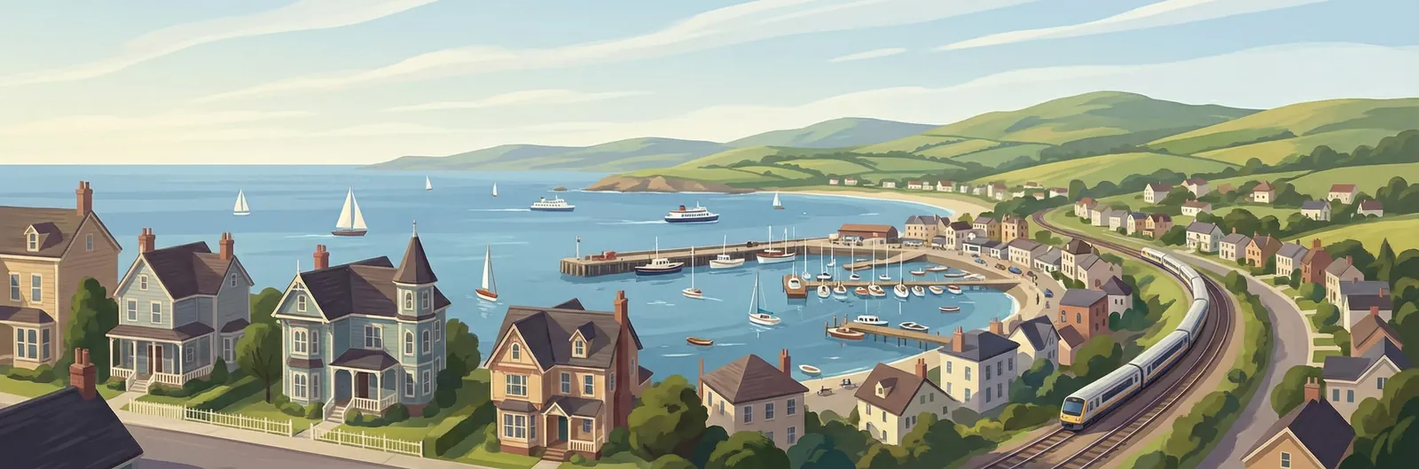 Lansville, Dún Laoghaire–Rathdown streetscape