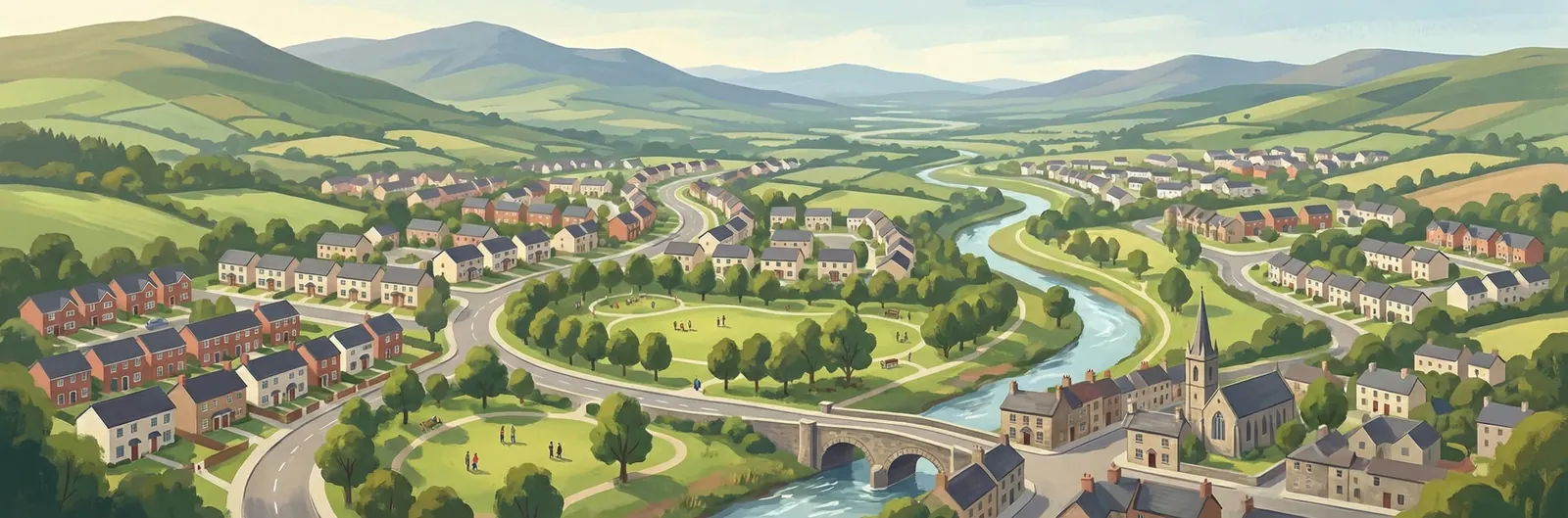 Oldbawn, South Dublin streetscape