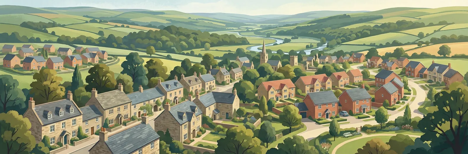 Rathcoole, South Dublin streetscape