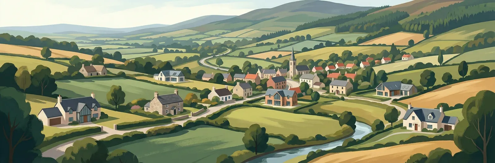 Saggart, South Dublin streetscape