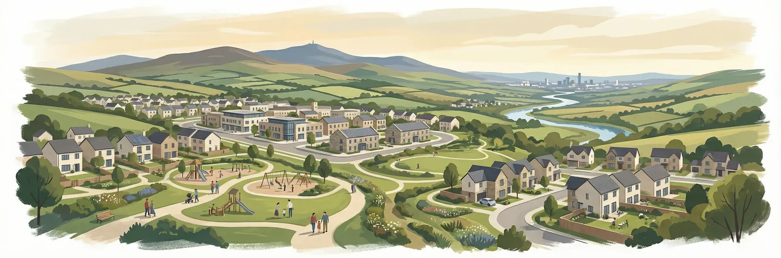 Tobermaclugg, South Dublin streetscape